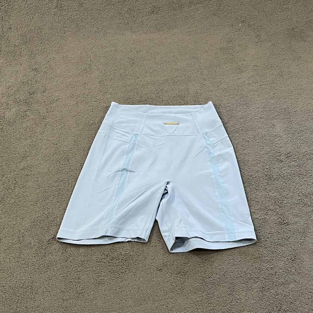Gymshark x Whitney Simmons Light Powder Blue Mesh Cycling Shorts Women's Size S